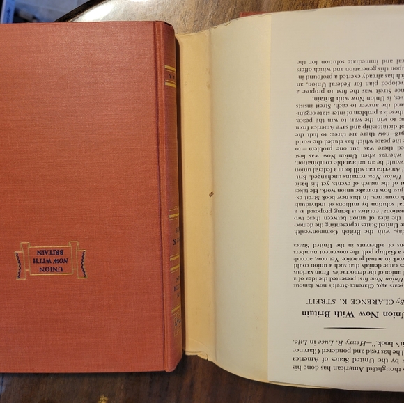 Union Now 1940 & Union Now With Britain 1941 by Clarence K. Streit~HCDJ~Vintage - Picture 10 of 15
